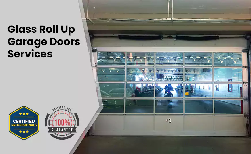 Glass Roll Up Garage Door in Medley, FL