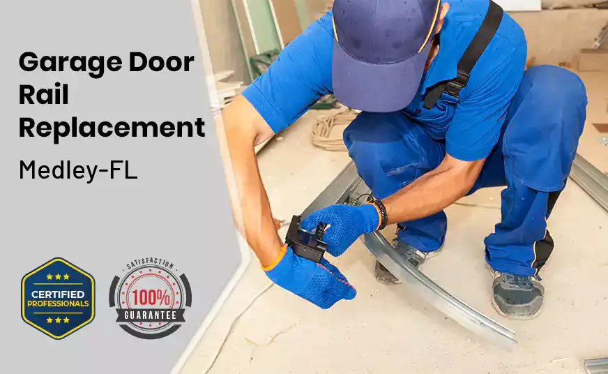 Garage Door Rail Replacement Medley-FL 