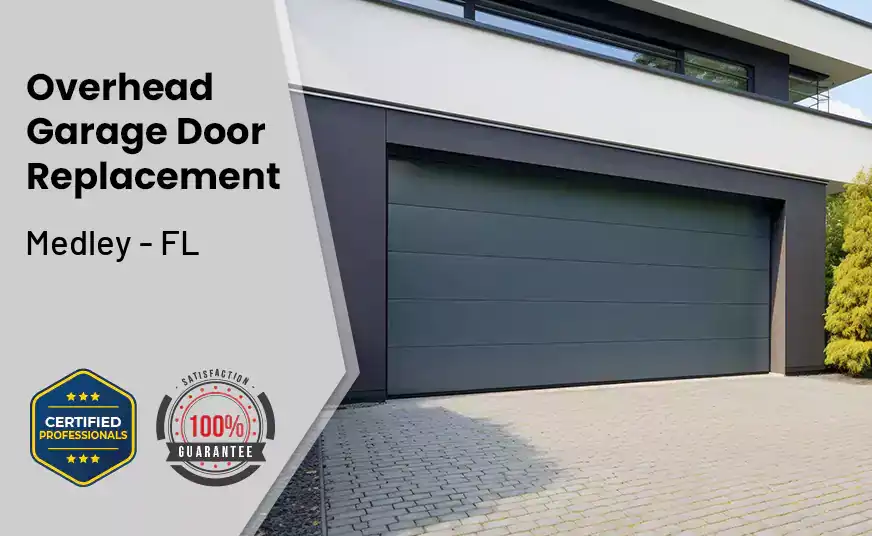Overhead Garage Door Replacement Medley - FL 