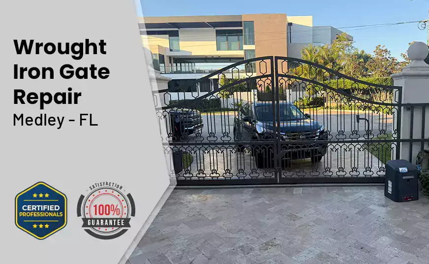  Wrought Iron Gate Repair Medley - FL 